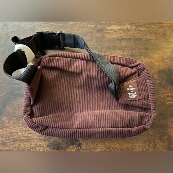 TIM BIEBS JUSTIN BIEBER x TIM HORTONS Fanny Pack Pouch Bag brown limited edition - Picture 4 of 10
